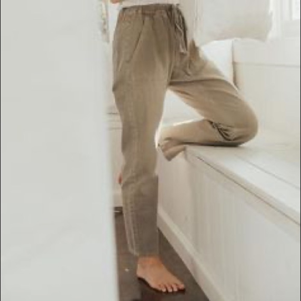 Carly Jean LA Rayne Denim Pants KHAKI